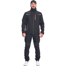 AMER softshell bunda čierna