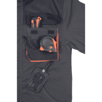 EMERTON PLUS jacket anthracite/orange