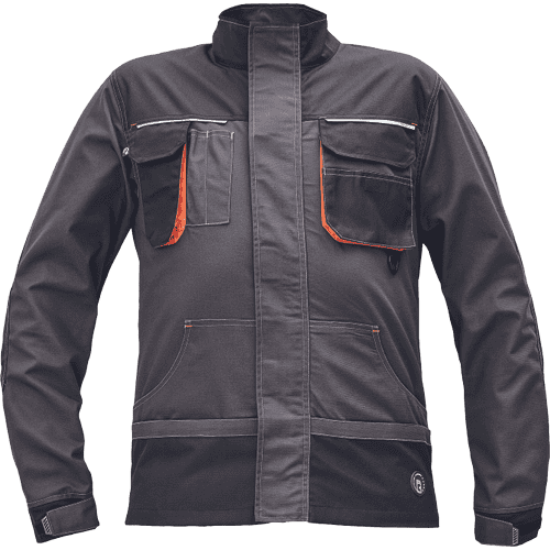 EMERTON PLUS jacket anthracite/orange