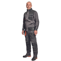 EMERTON PLUS PB jacket anthrac/orange 