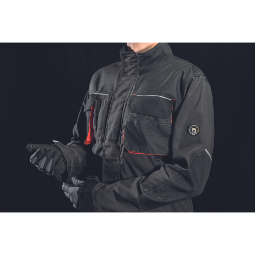 EMERTON PLUS PB jacket anthrac/orange 