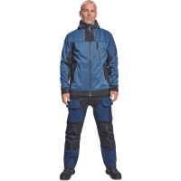 HUYER SOFTSHELL bunda kráľovská modrá