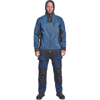 HUYER SOFTSHELL bunda kráľovská modrá