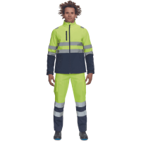 GRANADA HV SOFTSH.bunda žltá/tm.modrá