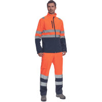 GRANADA HV SOFTSH.bunda oranžová/tm.modrá