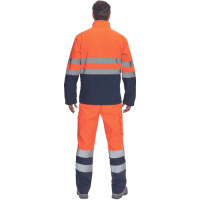 GRANADA HV SOFTSH.bunda oranžová/tm.modrá