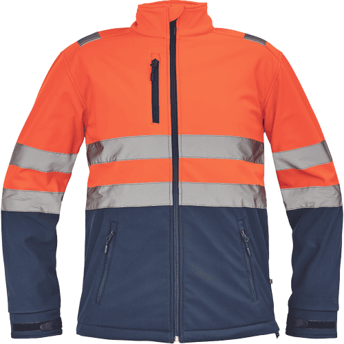 GRANADA HV SOFTSH.jacket orange/navy