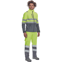 GRANADA HV SOFTSH.bunda žltá/sivá