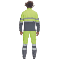 GRANADA HV SOFTSH.bunda žltá/sivá