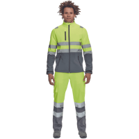 GRANADA HV SOFTSH.bunda žltá/sivá