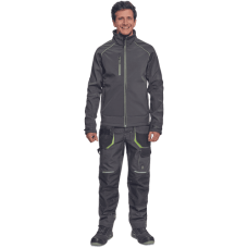 GREENDALE softshell jacket anth/lime