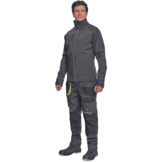 GREENDALE softshell jacket anth/lime