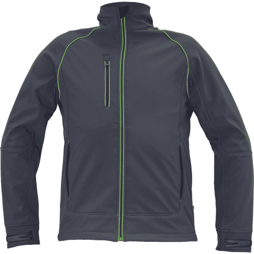 GREENDALE softshell jacket anth/lime