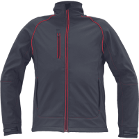 REUSEL softshell jacket anthrac/red