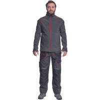 REUSEL softshell jacket anthrac/red