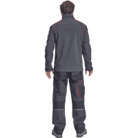 REUSEL softshell jacket anthrac/red