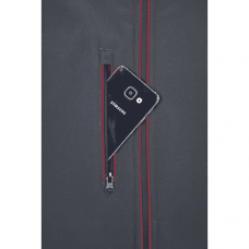 REUSEL softshell bunda antrac/červená