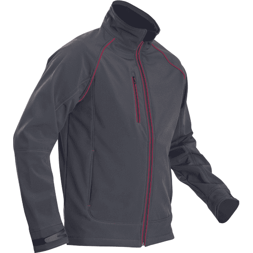 REUSEL softshell jacket anthrac/red