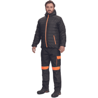 MAX VIVO LIGHT bunda čierna/oranžová