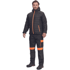 MAX VIVO LIGHT bunda čierna/oranžová