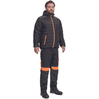 MAX VIVO LIGHT bunda čierna/oranžová