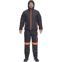 MAX VIVO LIGHT bunda čierna/oranžová