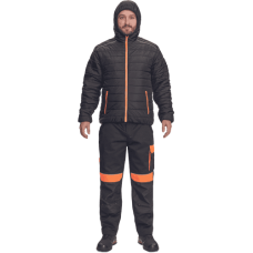 MAX VIVO LIGHT bunda čierna/oranžová