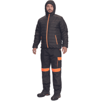 MAX VIVO LIGHT bunda čierna/oranžová