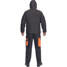 MAX VIVO LIGHT bunda čierna/oranžová