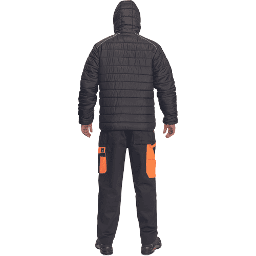 MAX VIVO LIGHT bunda čierna/oranžová