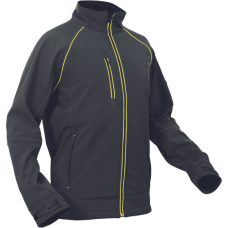 SHELDON softshell bunda antracit/žltá