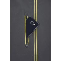 SHELDON softshell bunda antracit/žltá