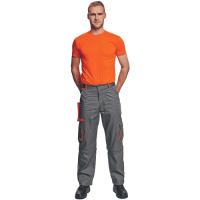 DESMAN trousers 2in1 grey/orange
