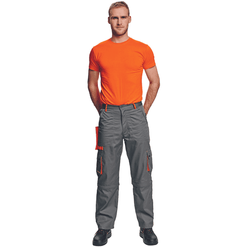 DESMAN trousers 2in1 grey/orange