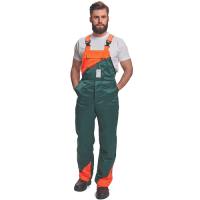 PLUTO saw cut proof bibpant green 