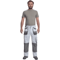 FF CARL BE-01-003 nohavice biela/sivá