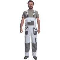 FF CARL BE-01-004 bibpants white/grey