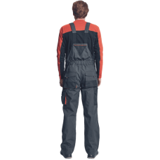 EMERTON FLANNEL nohavice s náprsenkou čierna