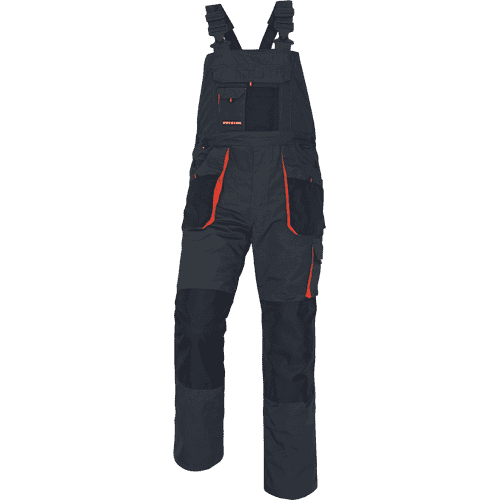 EMERTON FLANNEL bibpants black