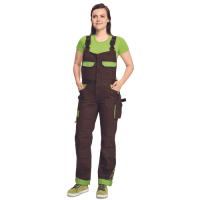 YOWIE lady bibpants brown/green