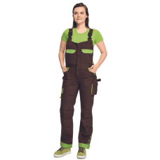 YOWIE lady bibpants brown/green