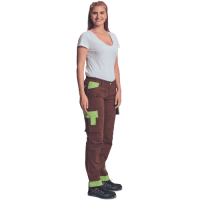 YOWIE lady trousers brown/green