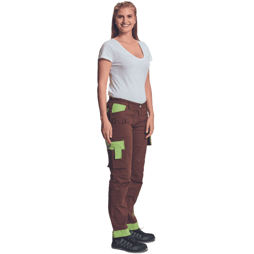 YOWIE lady trousers brown/green