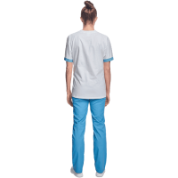 Lady trousers for hospital light blue