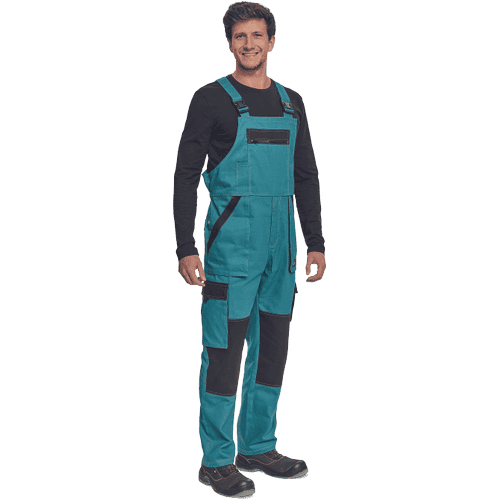 MAX SUMMER bibpants petrol blue/black