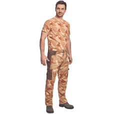 CRAMBE nohavice béžová kamufláž