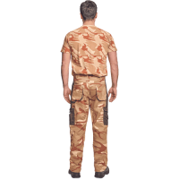 CRAMBE nohavice béžová kamufláž