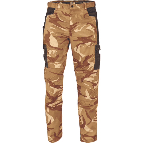 CRAMBE trousers beige camouflage