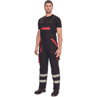 MAX WINTER RFLX bibpants black/red