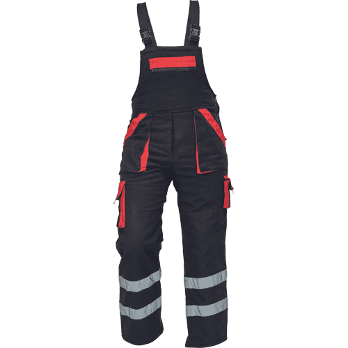 MAX WINTER RFLX bibpants black/red
